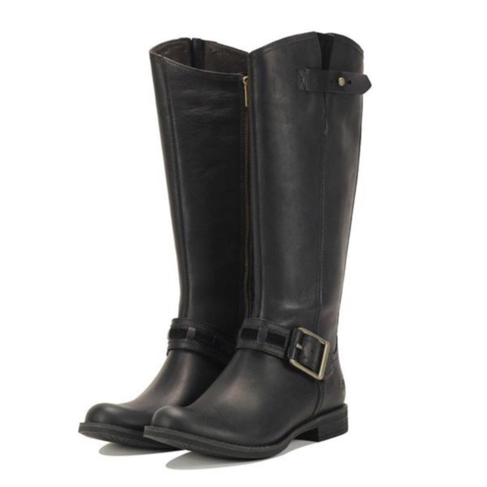 Timberland Black Knee Boots size 6